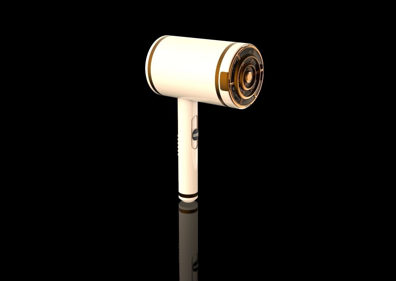 Hair Dryer 3D model_5
