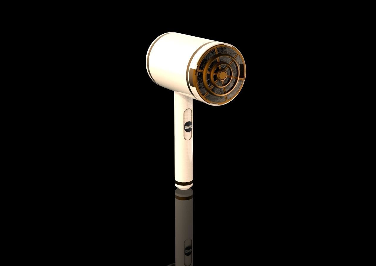 Hair Dryer 3D model_7