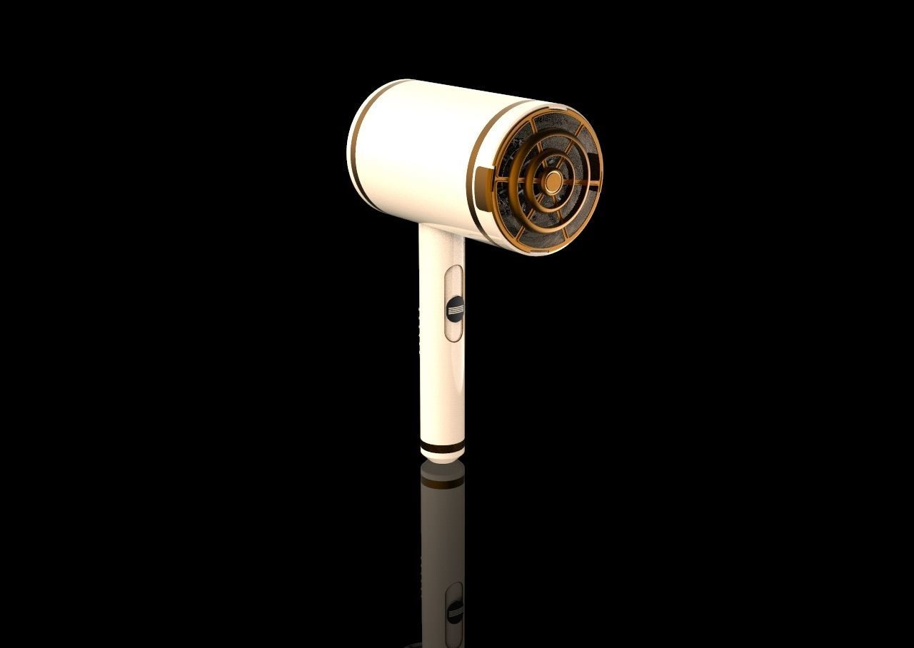 Hair Dryer 3D model_6