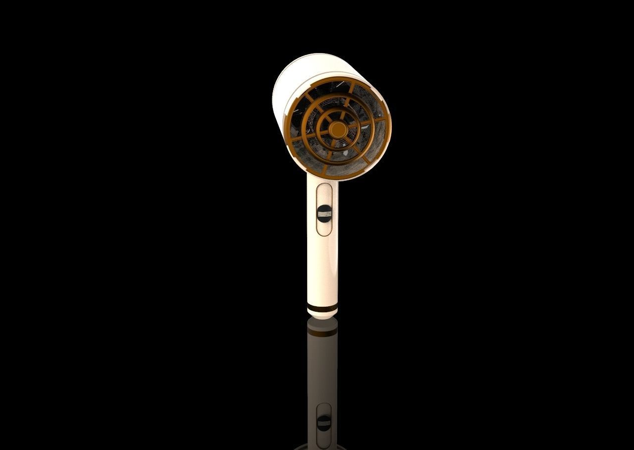 Hair Dryer 3D model_10