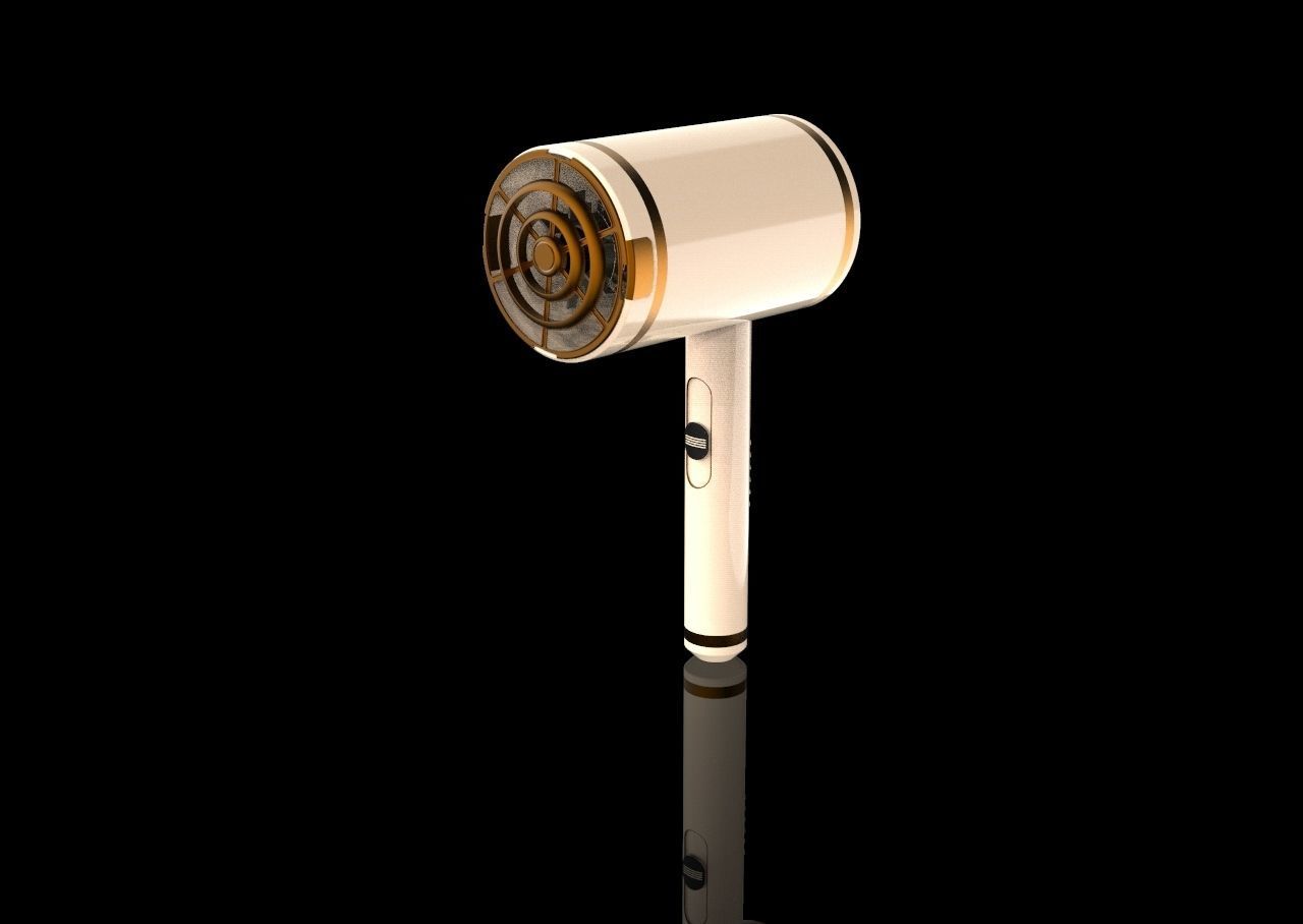 Hair Dryer 3D model_12