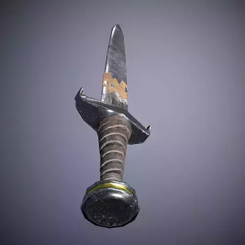 KNIGHTLY SWORD low poly 12th century weapon