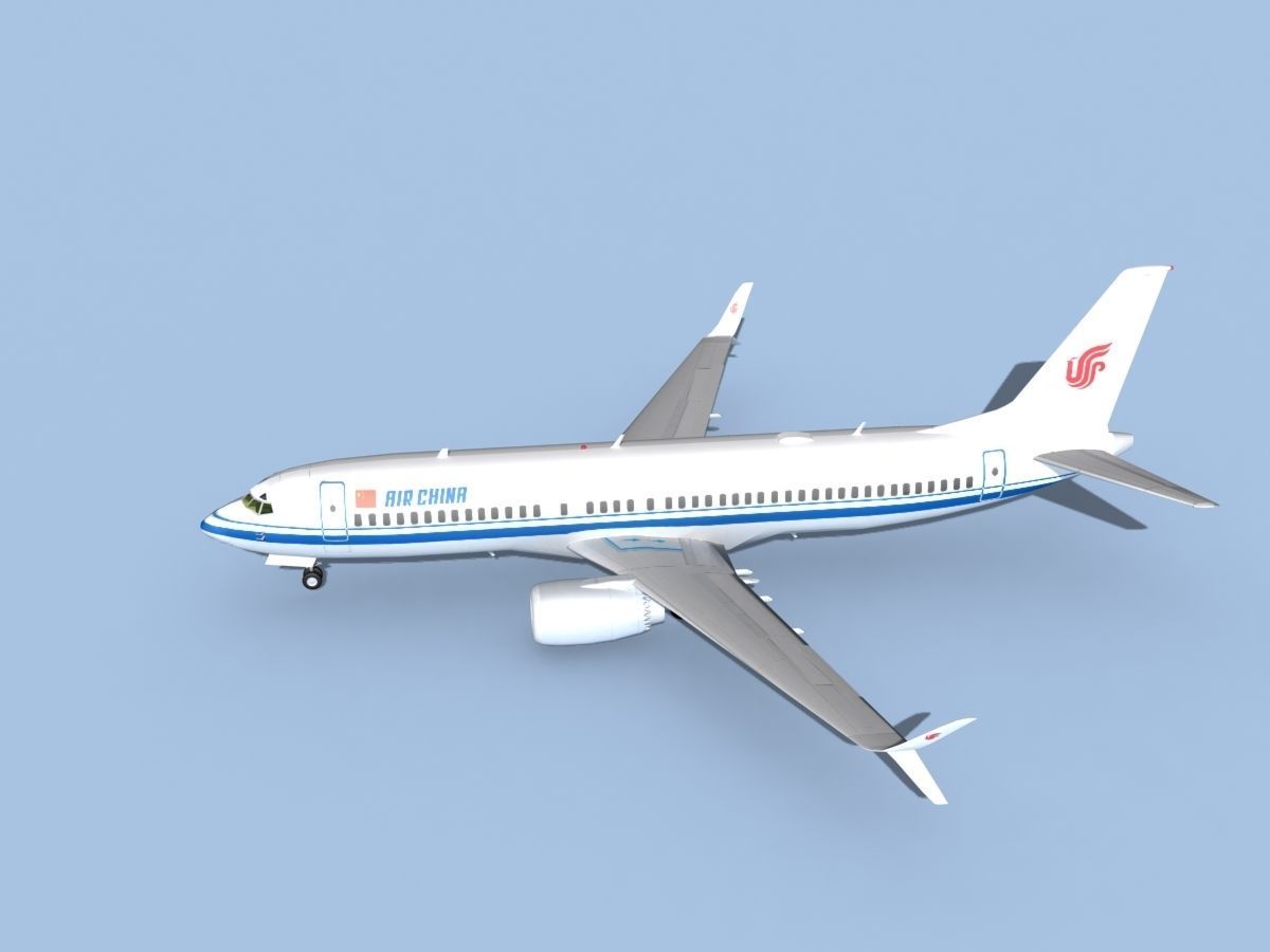 Boeing 737-800 Max Air China 3D model_9