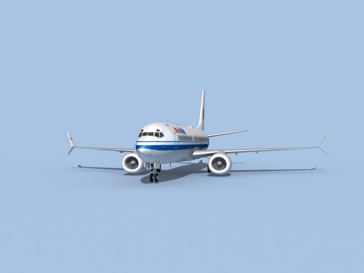 Boeing 737-800 Max Air China 3D model_1