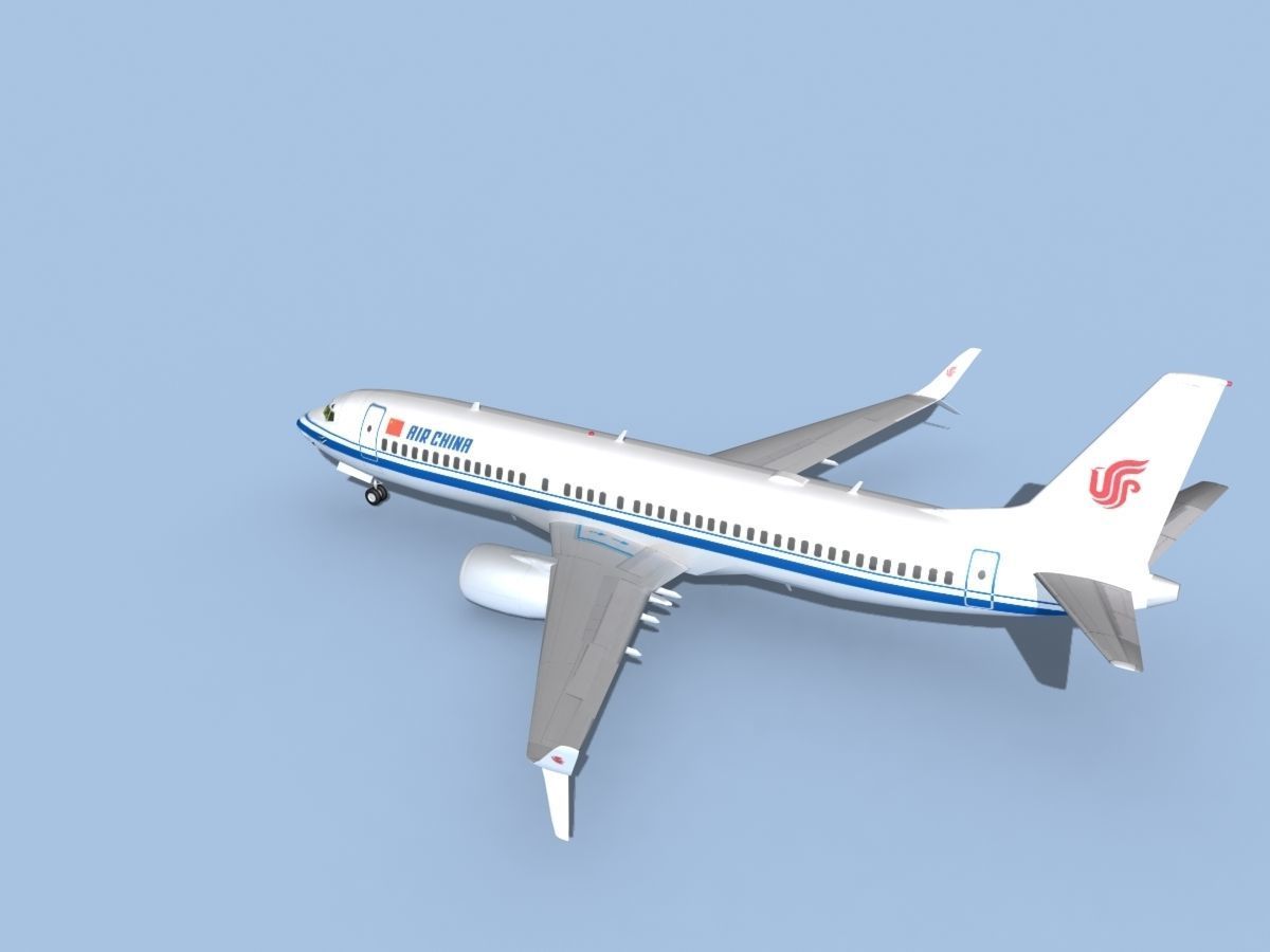 Boeing 737-800 Max Air China 3D model_8