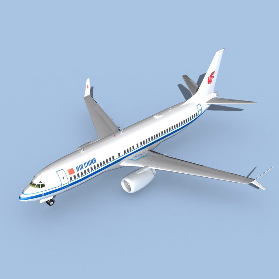 Boeing 737-800 Max Air China 3D model_11
