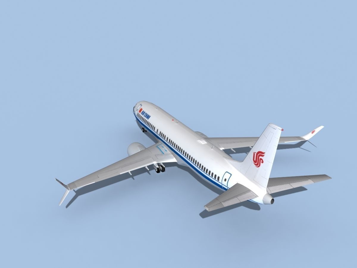 Boeing 737-800 Max Air China 3D model_7