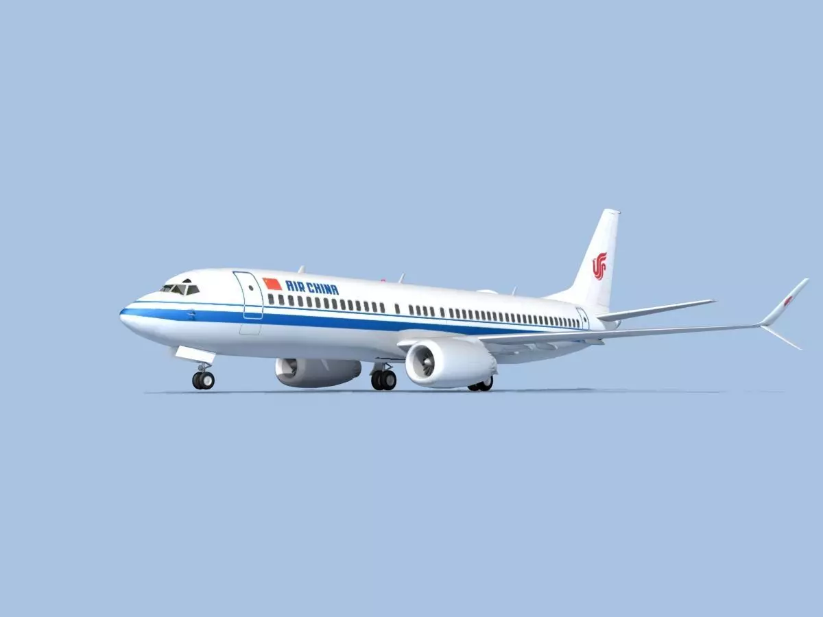 Boeing 737-800 Max Air China 3D model_0