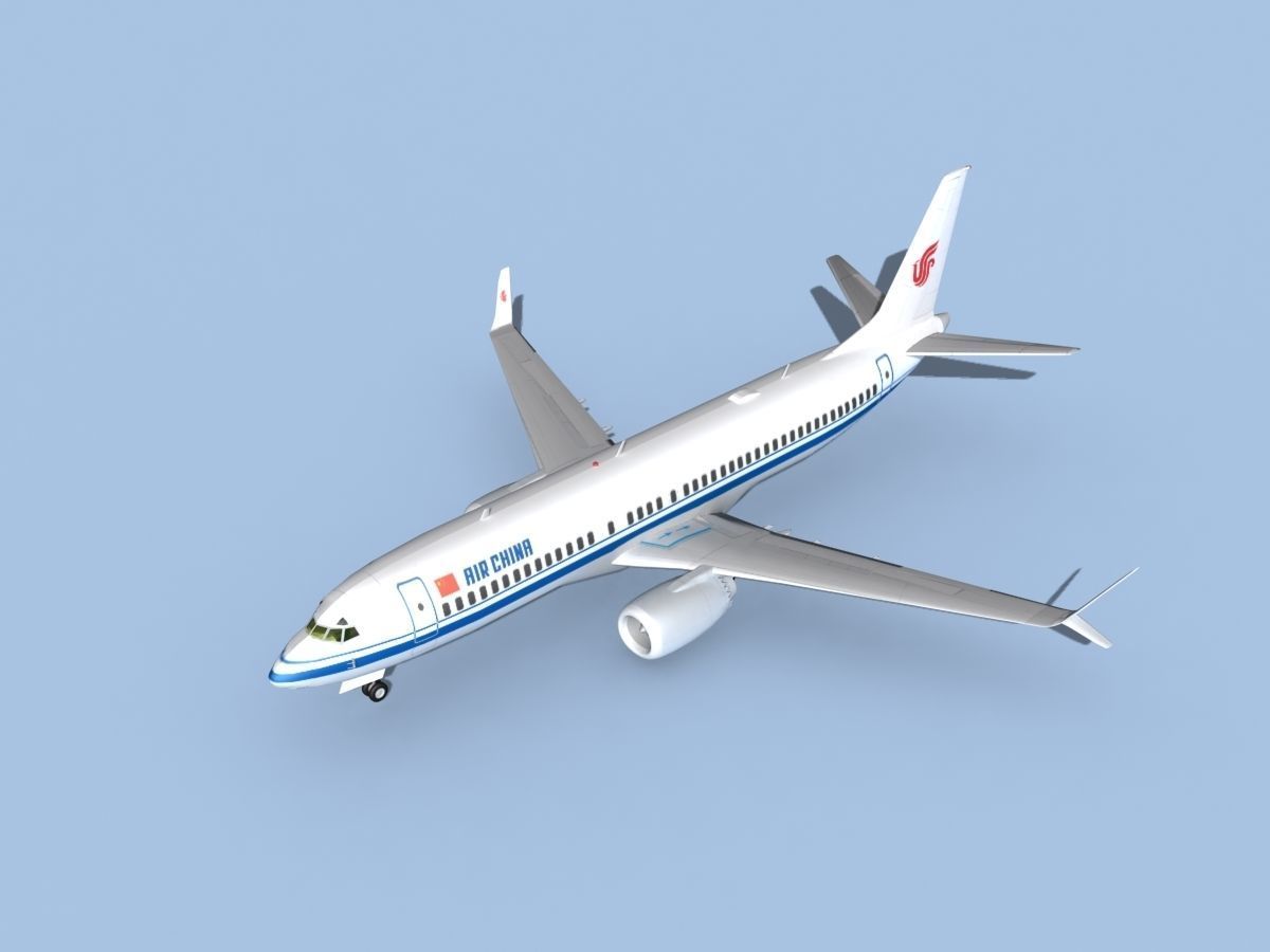 Boeing 737-800 Max Air China 3D model_10