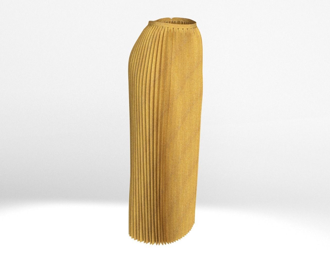 Stylish Designer Women Accordian Skirt 3D model  3D model_5