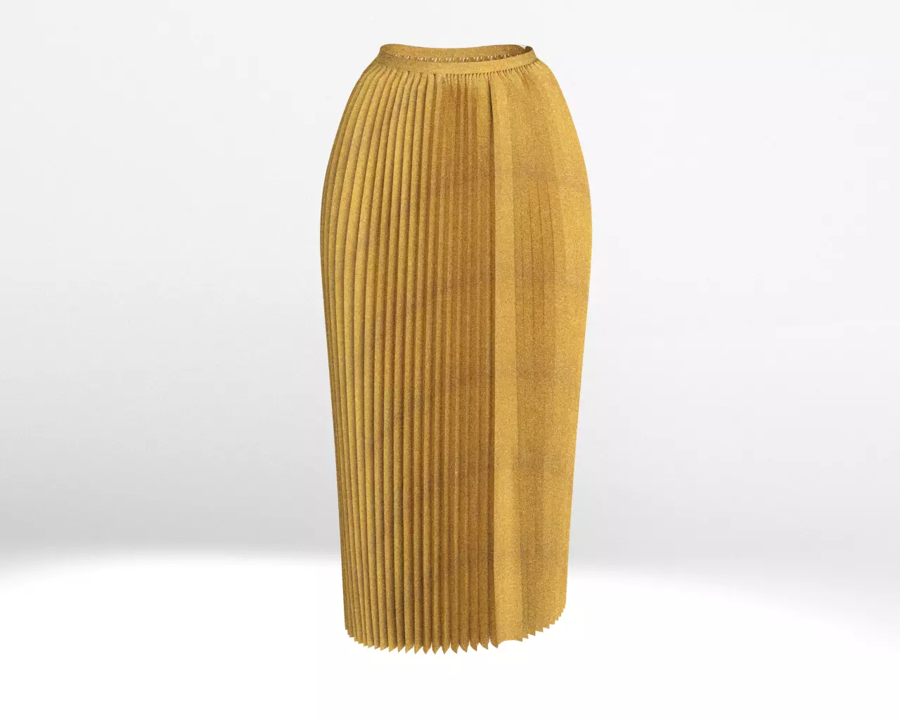 Stylish Designer Women Accordian Skirt 3D model  3D model_0