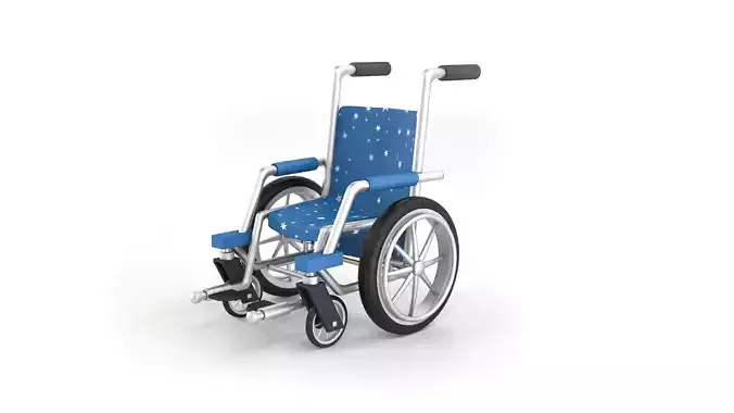 Wheelchair Cartoon Model