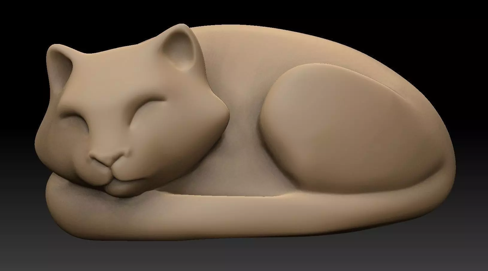 CATS 1 cat sculpture 3D print model_0