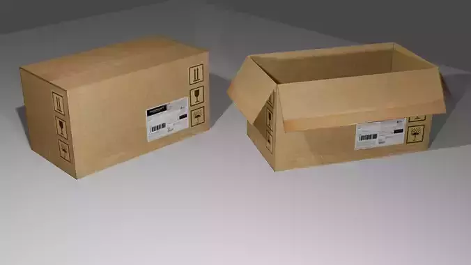 Cardboard Box - Package - Caixa Papelao