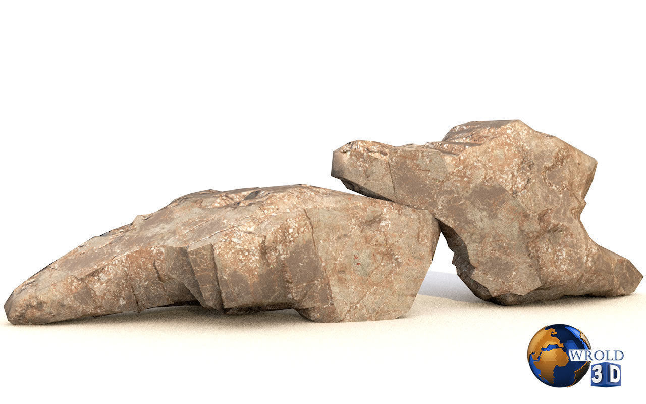 Rocks And Cliffs Lowpoly 3D Model Low-poly 3D model_3