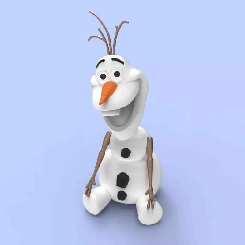 snowman olaf 3D print model