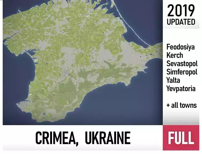 Crimea - Ukraine - full region 3D Model Collection