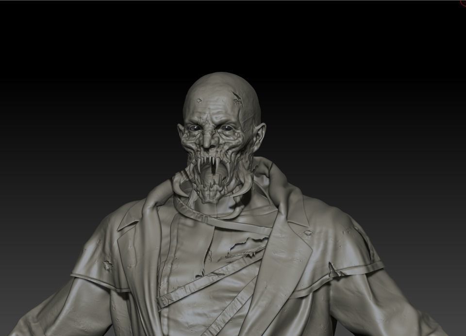 Monster maniac High poly Zbrush project 3D model_4