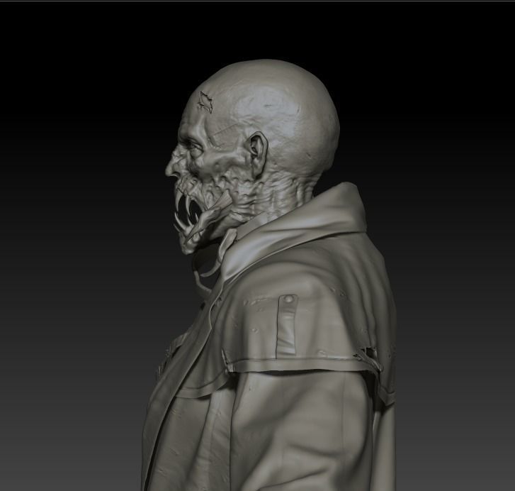 Monster maniac High poly Zbrush project 3D model_5