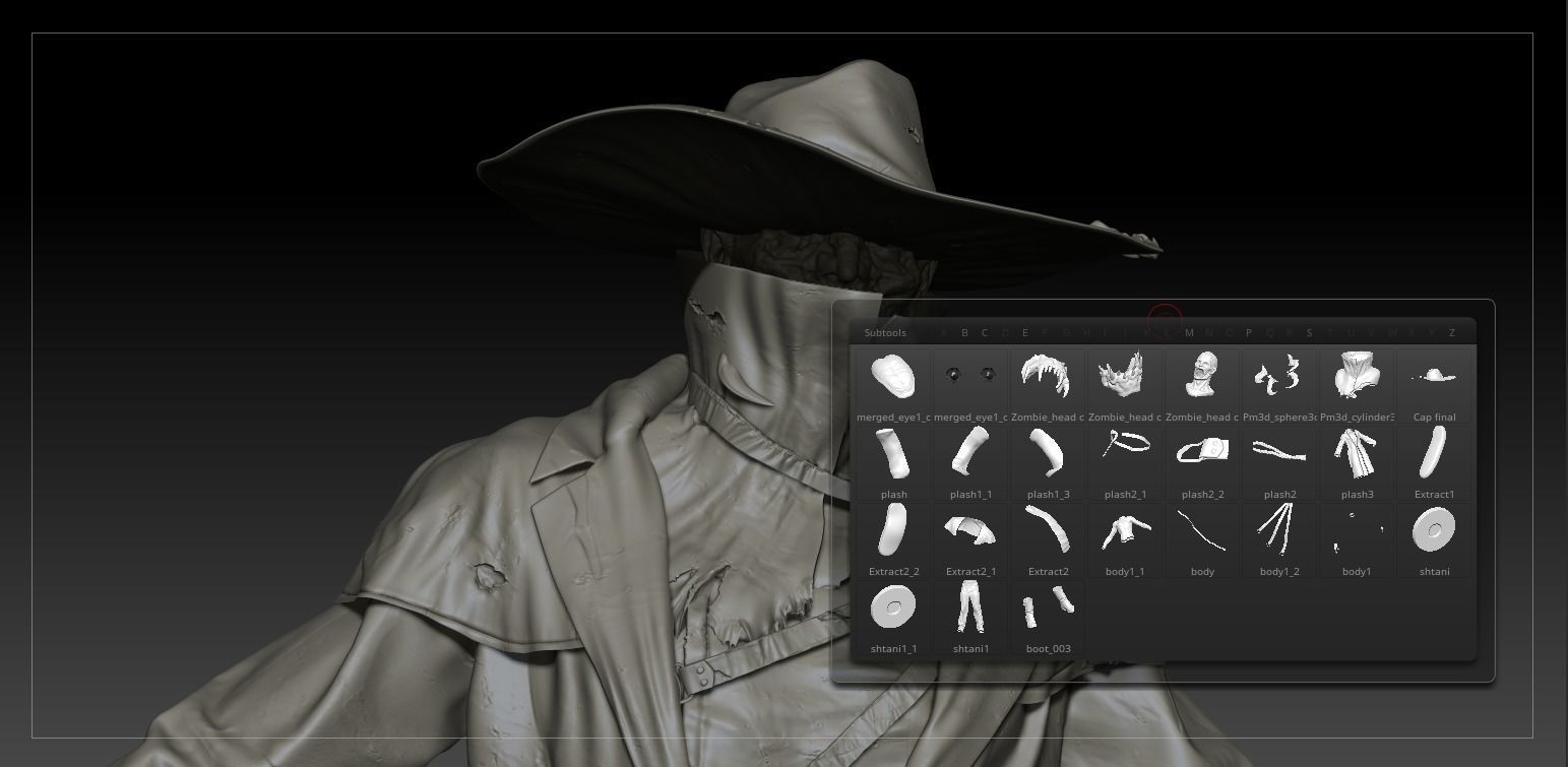 Monster maniac High poly Zbrush project 3D model_9