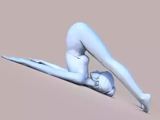 Yoga pose 3D print model