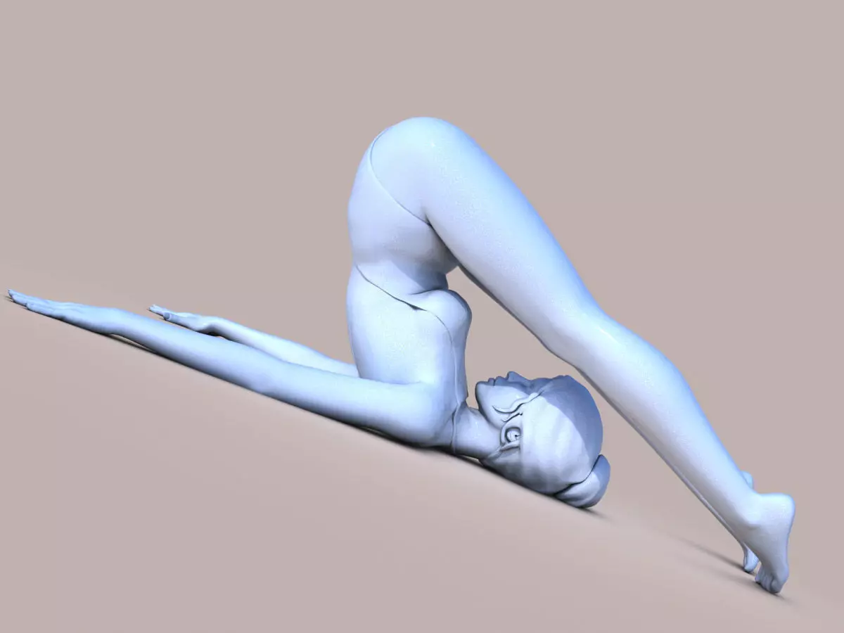 Yoga pose 3D print model_0