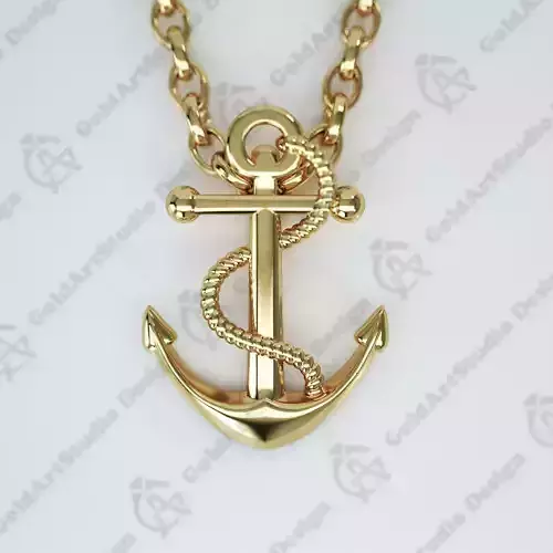 Anchor pendant FS 001 Free 3D print model