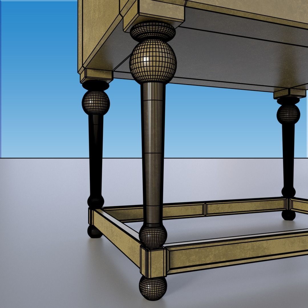Side Table 3D model_6