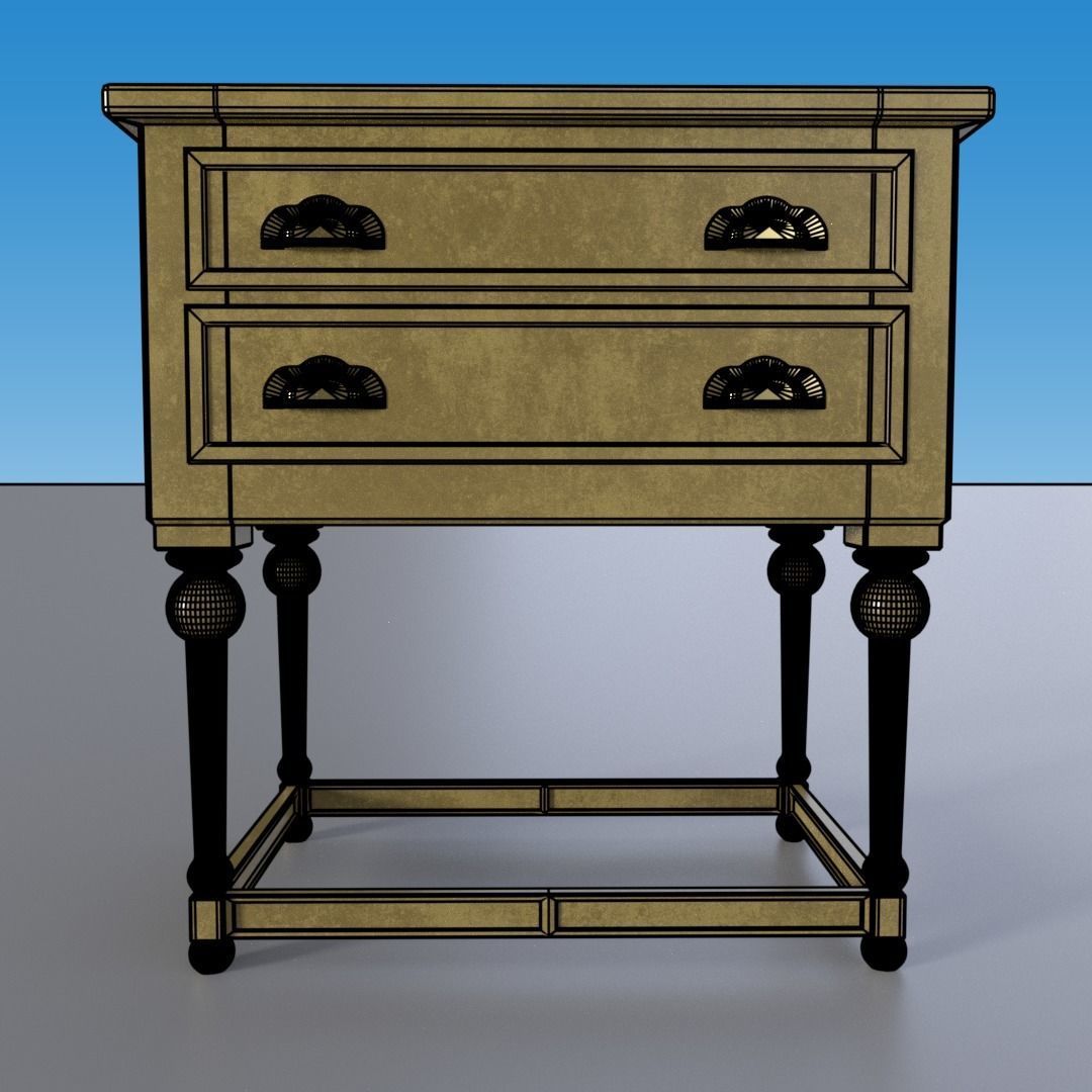 Side Table 3D model_5