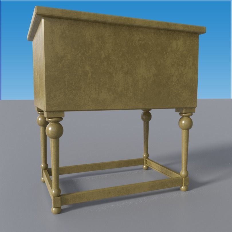 Side Table 3D model_3