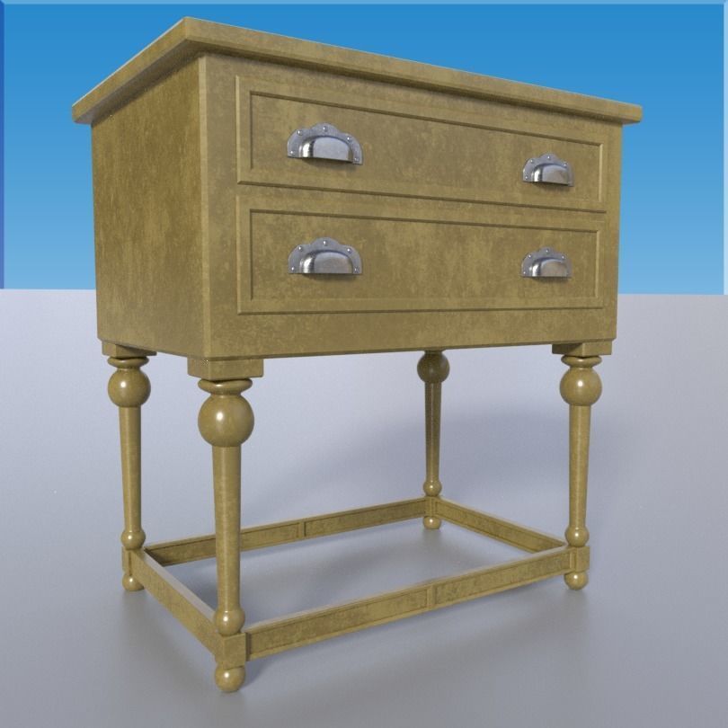 Side Table 3D model_1