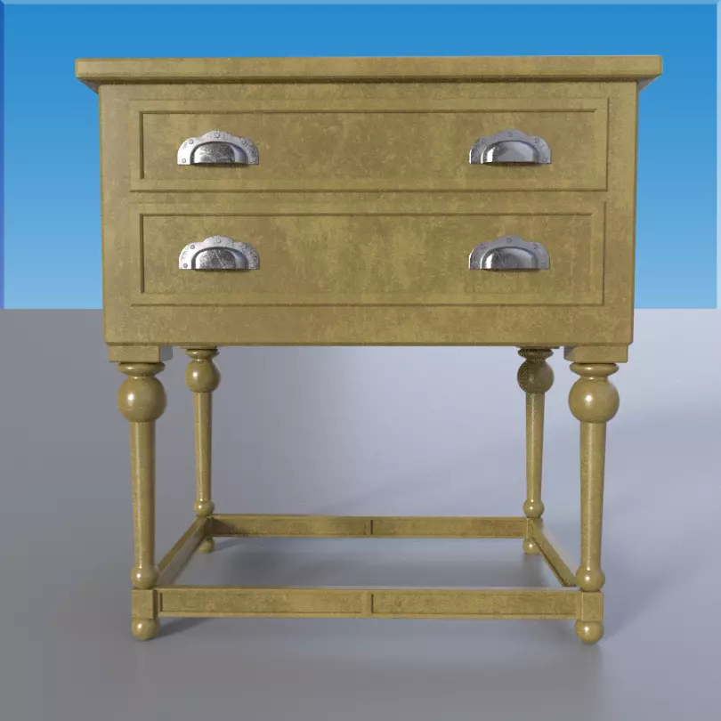 Side Table 3D model_0
