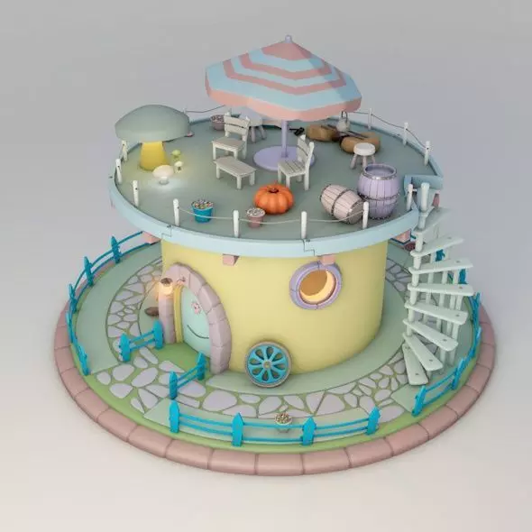 fictional home 3D model_0