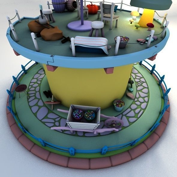 fictional home 3D model_3