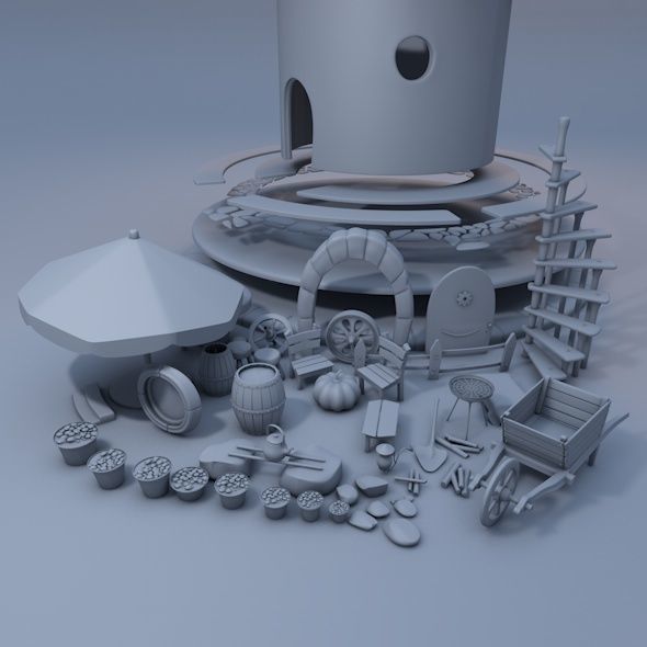 fictional home 3D model_6