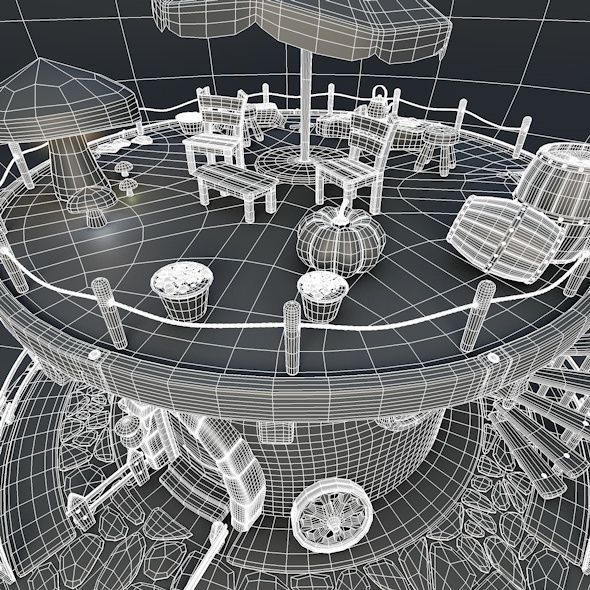 fictional home 3D model_8