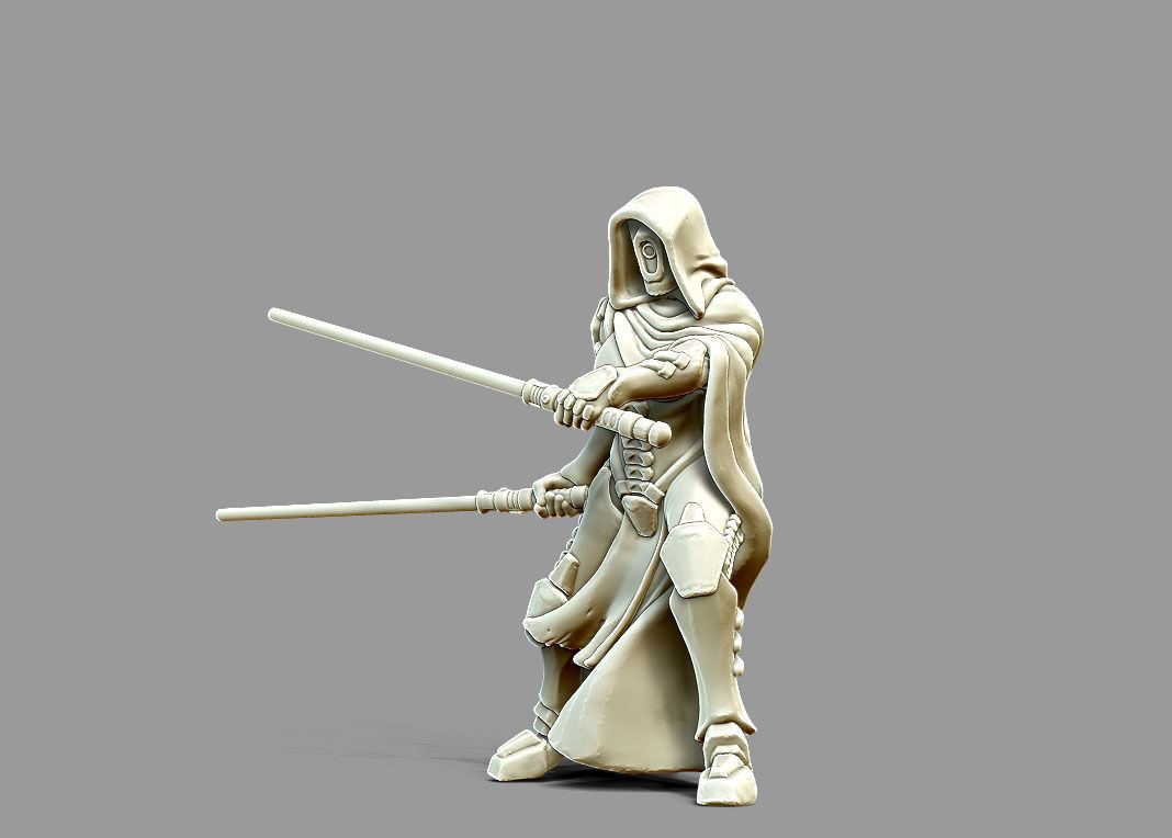 Dark side Bundle - 4 miniatures 35 mm scale 3D print model_20