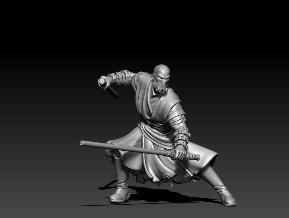 Dark side Bundle - 4 miniatures 35 mm scale 3D print model_7