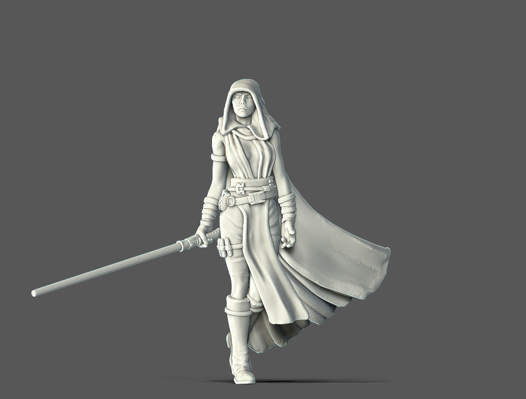 Dark side Bundle - 4 miniatures 35 mm scale 3D print model_5