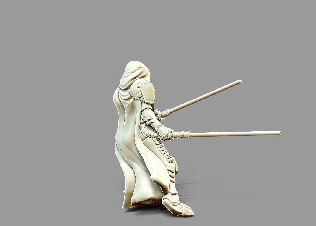 Dark side Bundle - 4 miniatures 35 mm scale 3D print model_16