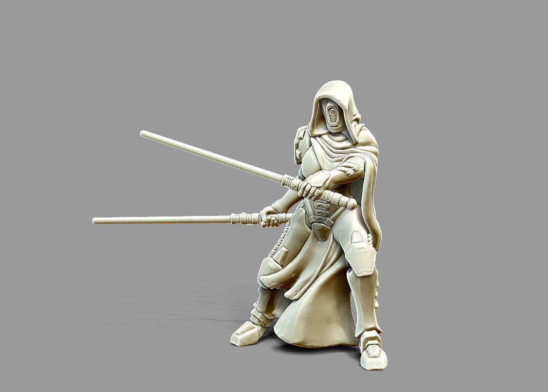 Dark side Bundle - 4 miniatures 35 mm scale 3D print model_18
