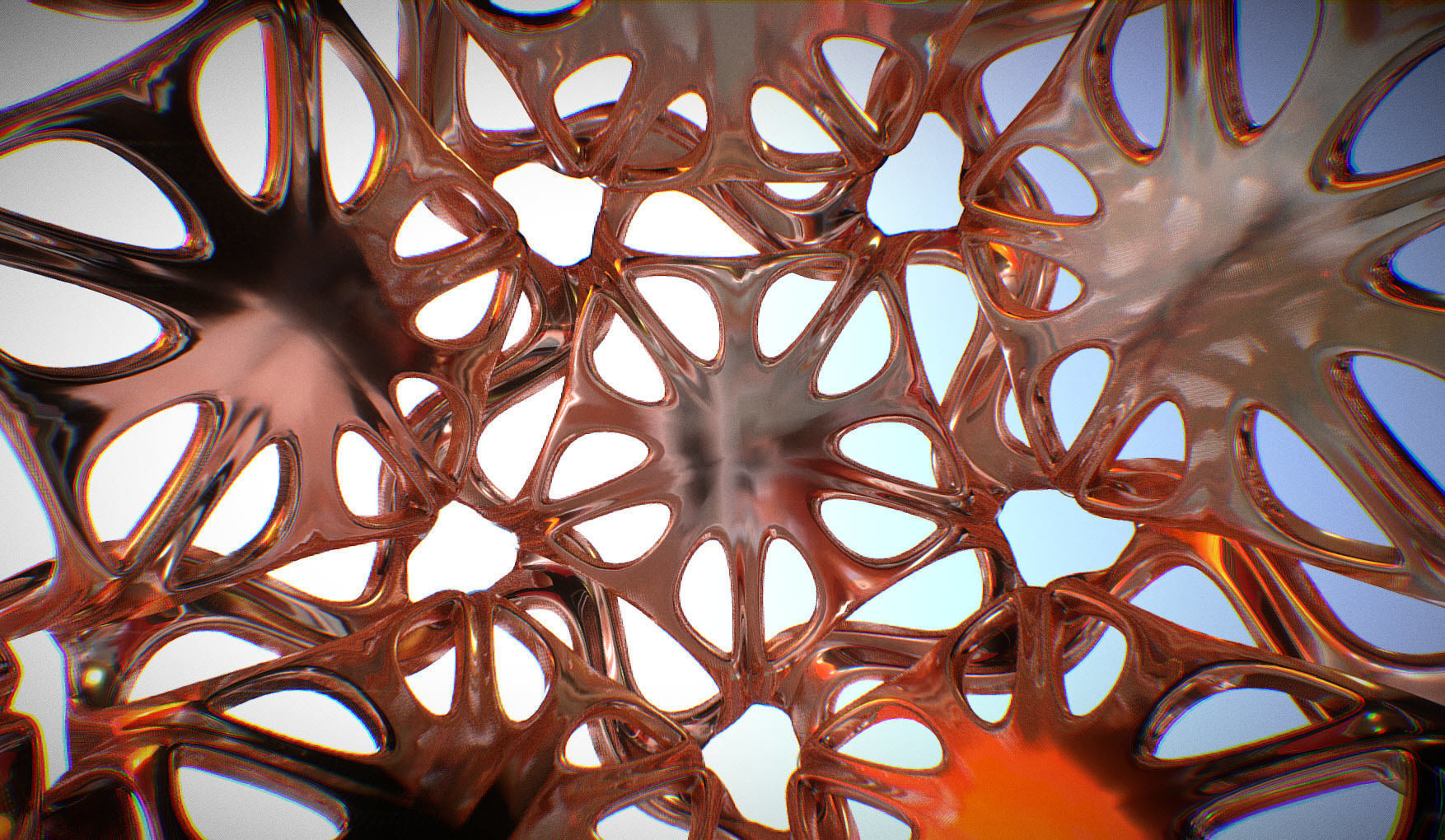 Drilled Perforated Dodecahedron Flower 3D print model_48