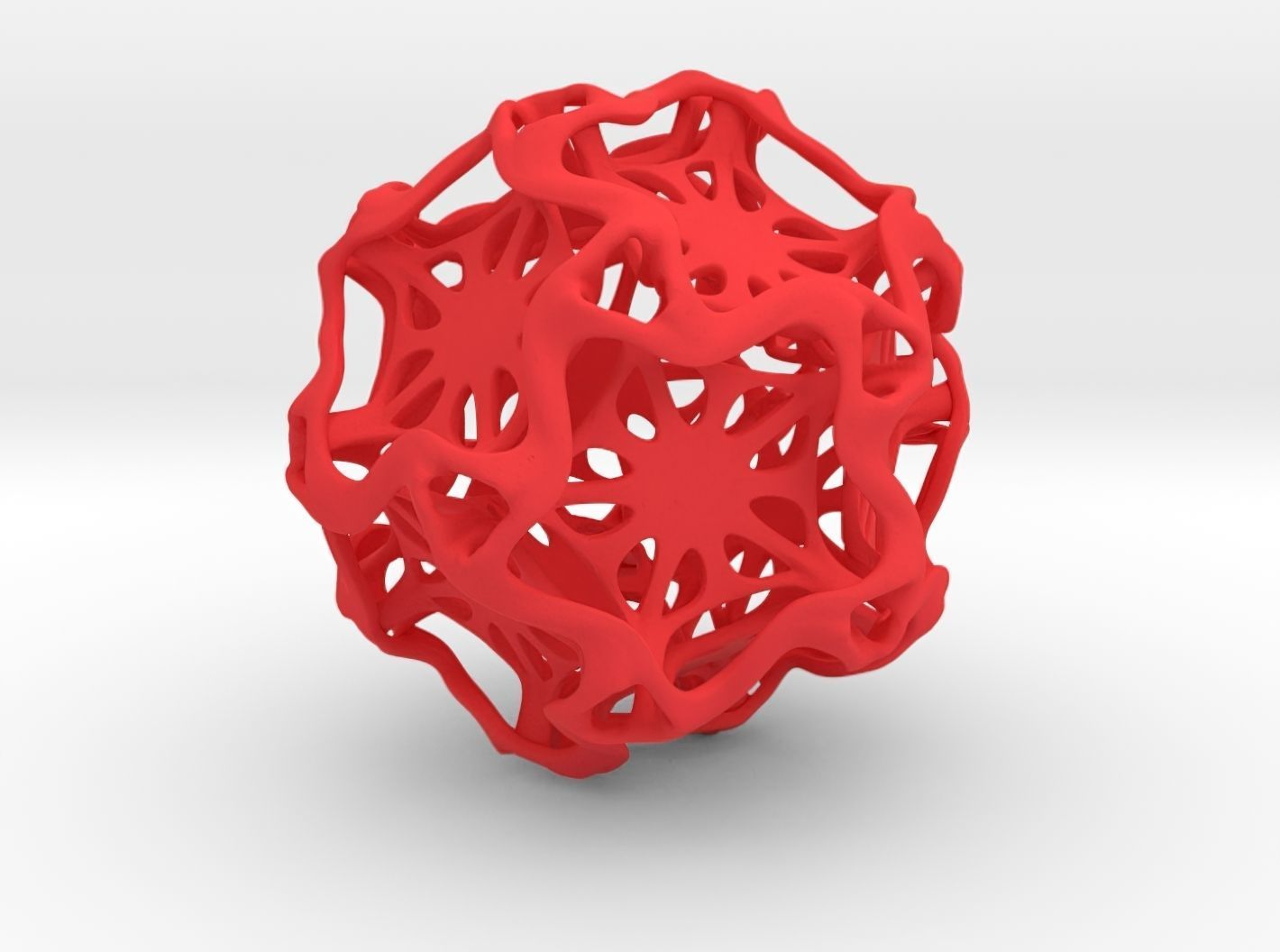 Drilled Perforated Dodecahedron Flower 3D print model_29