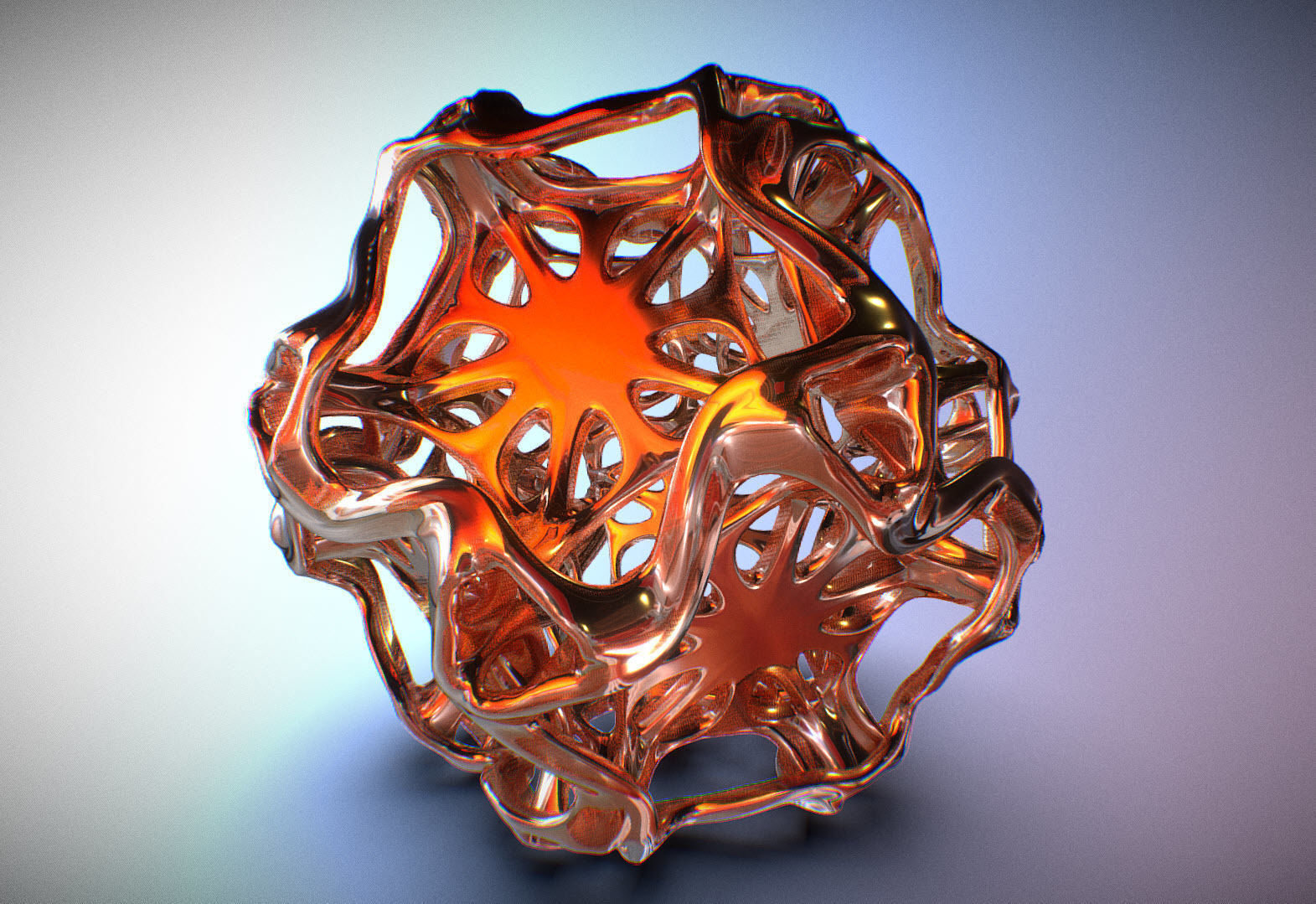 Drilled Perforated Dodecahedron Flower 3D print model_23