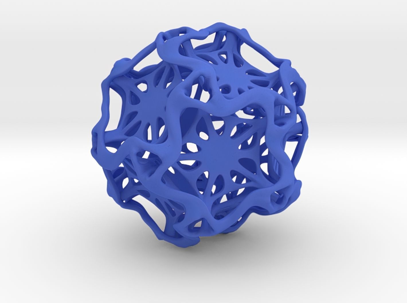 Drilled Perforated Dodecahedron Flower 3D print model_31