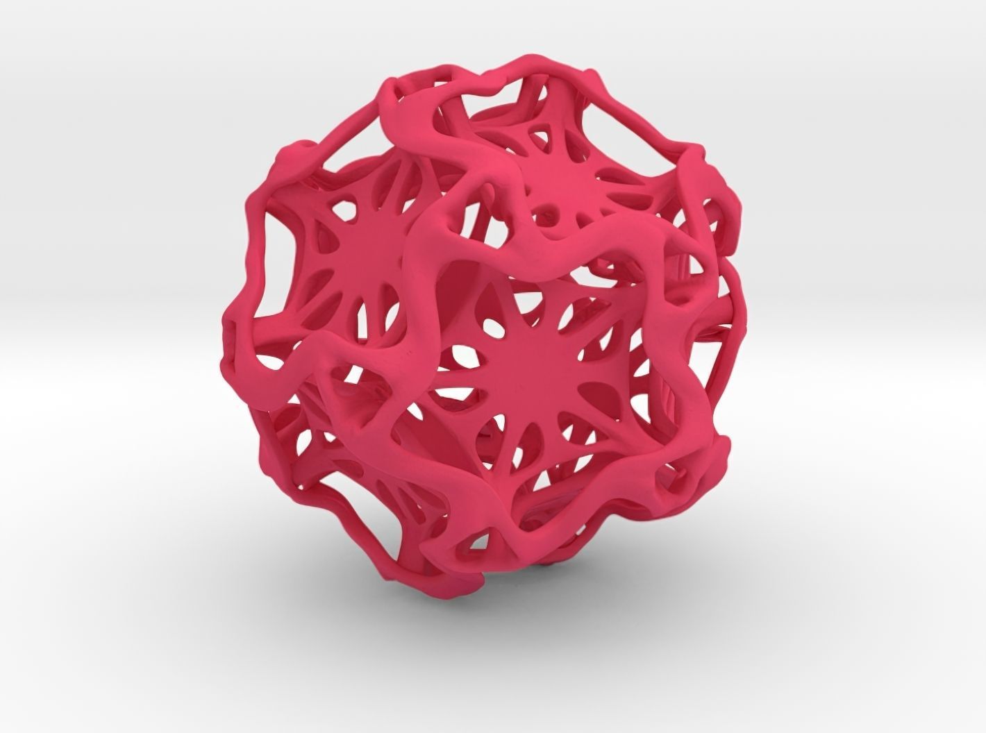 Drilled Perforated Dodecahedron Flower 3D print model_30