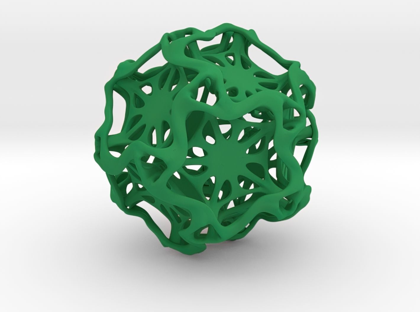 Drilled Perforated Dodecahedron Flower 3D print model_33