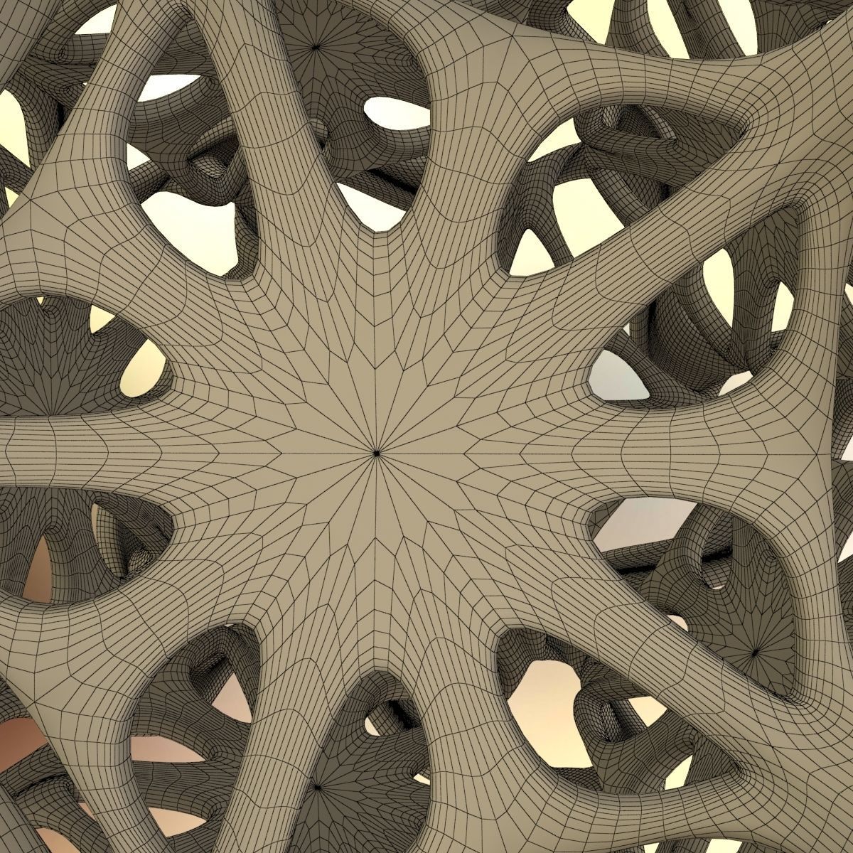 Drilled Perforated Dodecahedron Flower 3D print model_17