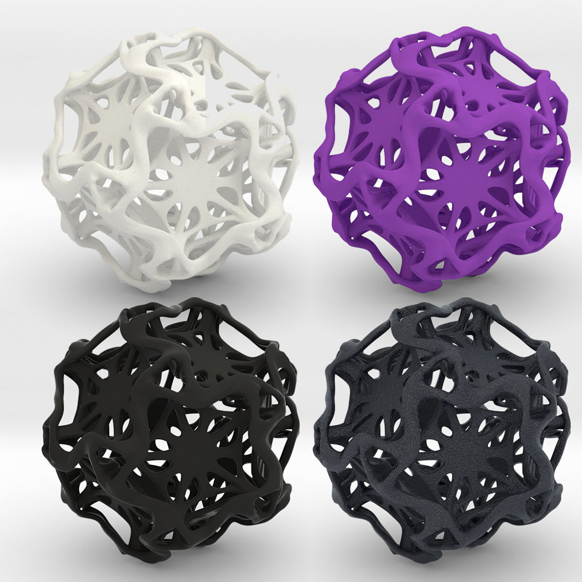 Drilled Perforated Dodecahedron Flower 3D print model_24