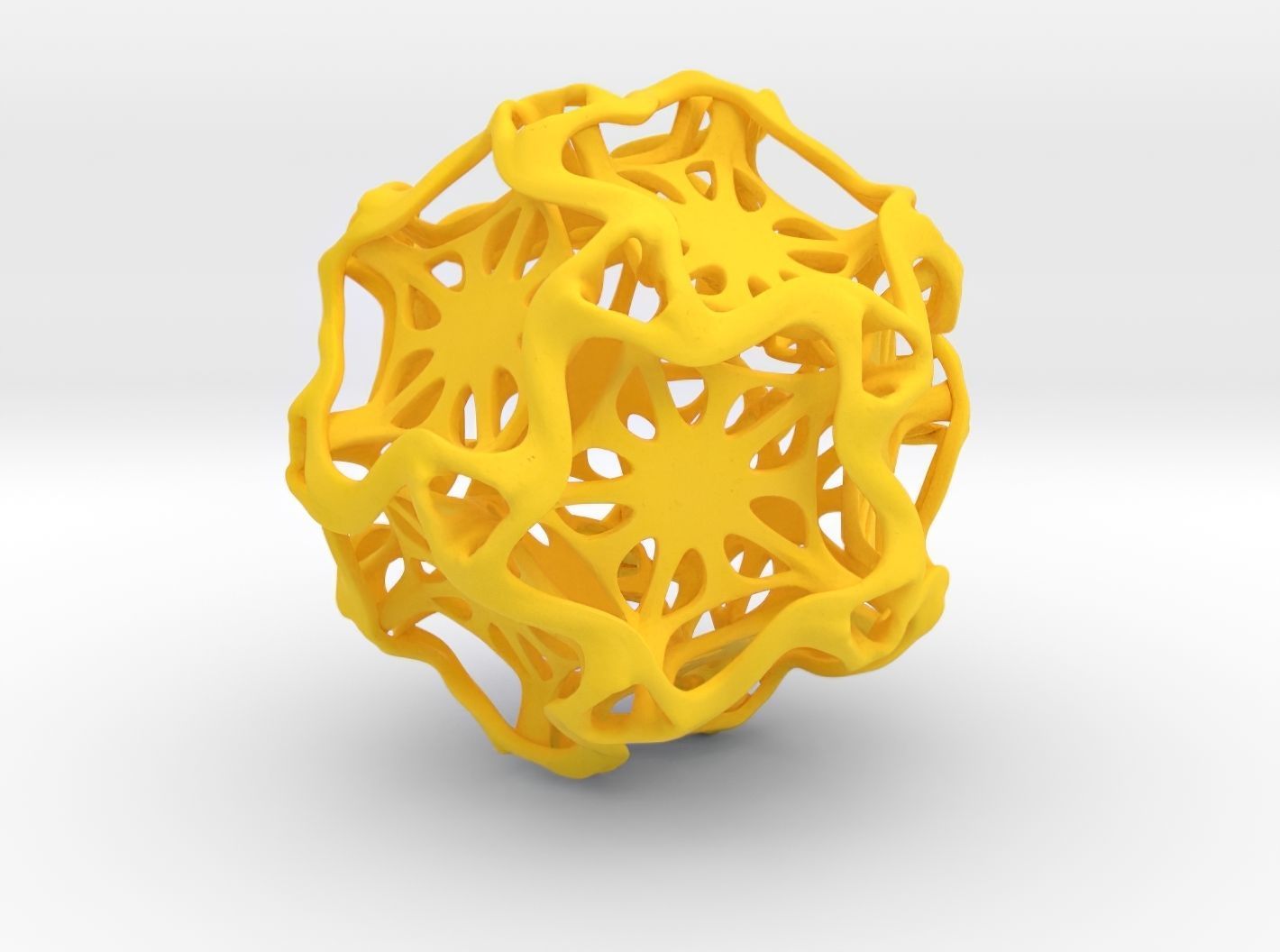 Drilled Perforated Dodecahedron Flower 3D print model_32